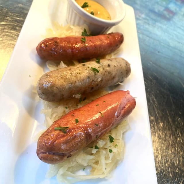 Bratwurst Brochette.