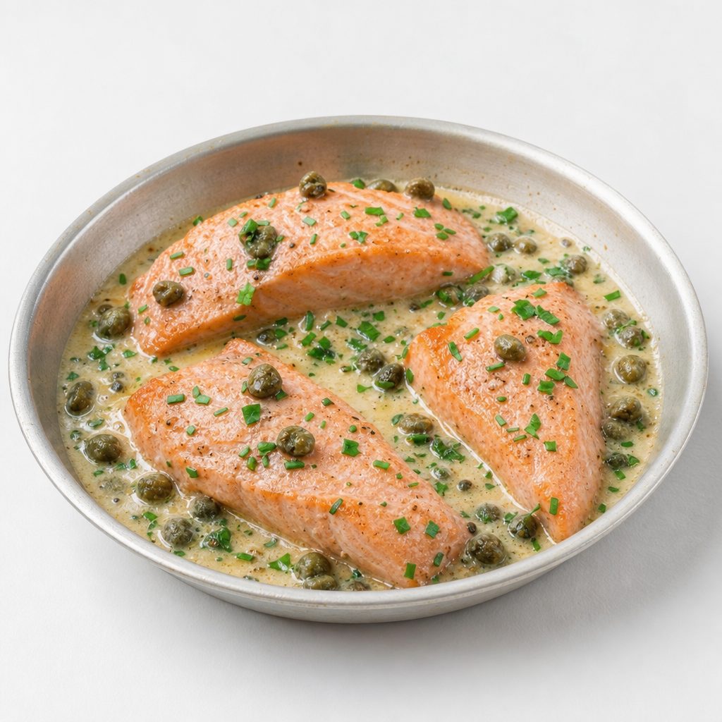 Salmon Piccata.