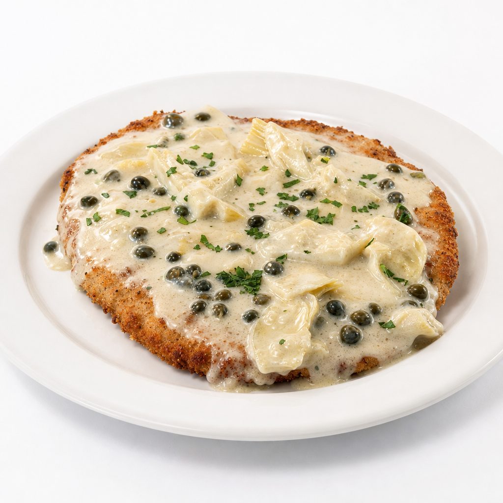 Dunkelweizen Wiener Schnitzel.