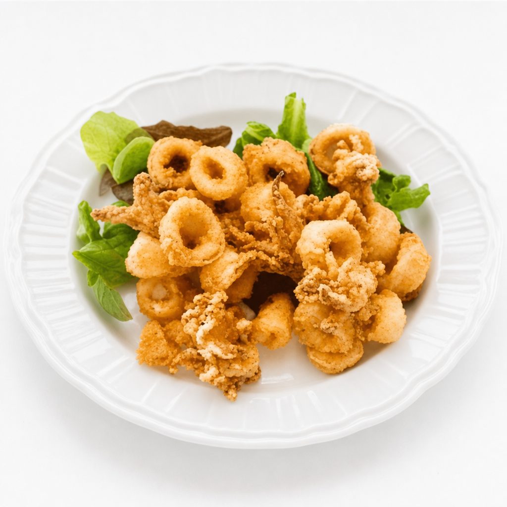 Calamari Caesar Salad.