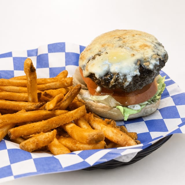 Black & Bleu Burger.