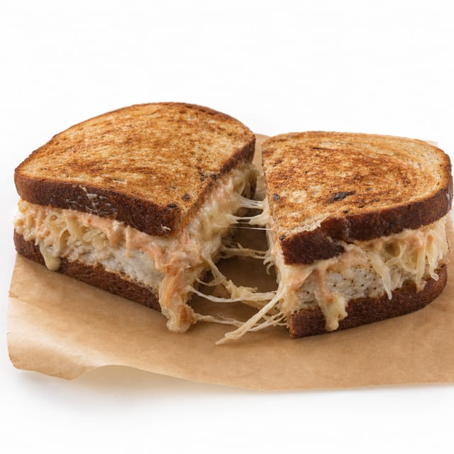 Crispy Fresh Fish Rueben.