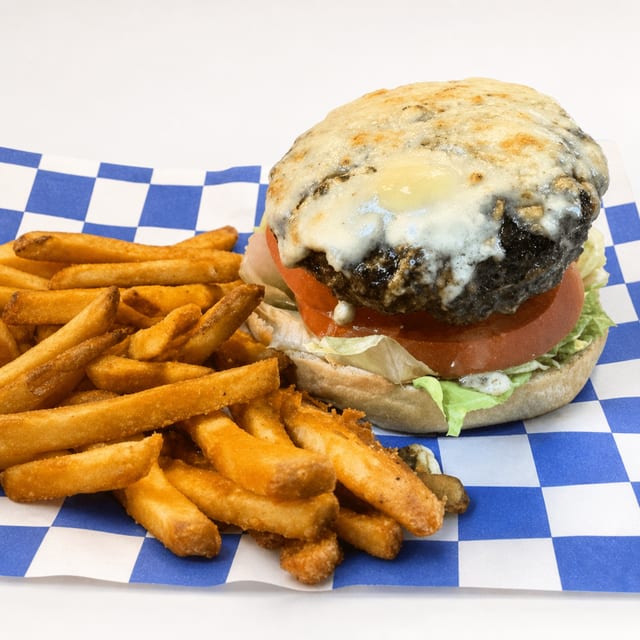 Black & Bleu Burger.