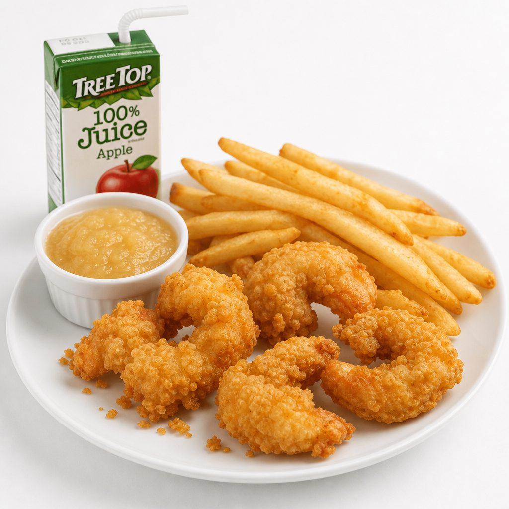 Kids Fried Shrimp with Fries.