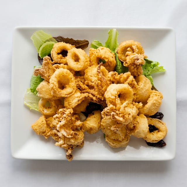 Calamari Caesar Salad.