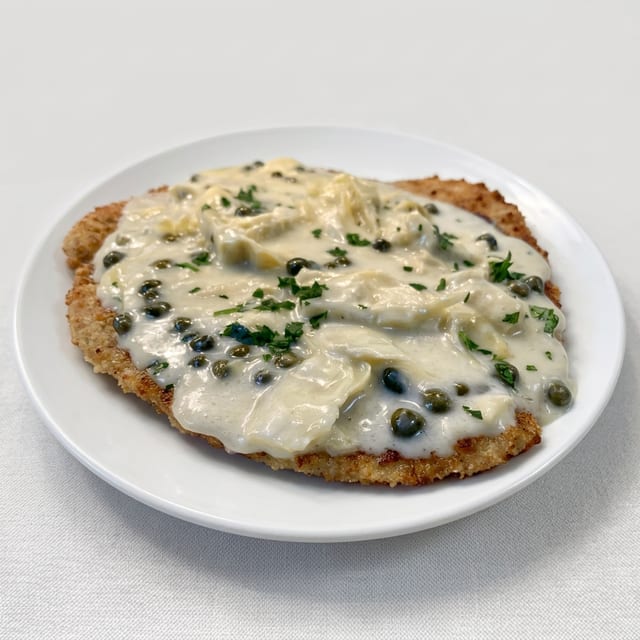 Dunkelweizen Schnitzel.
