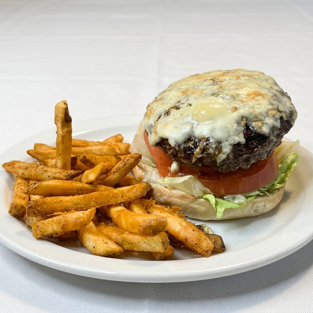 Black & Bleu Burger.