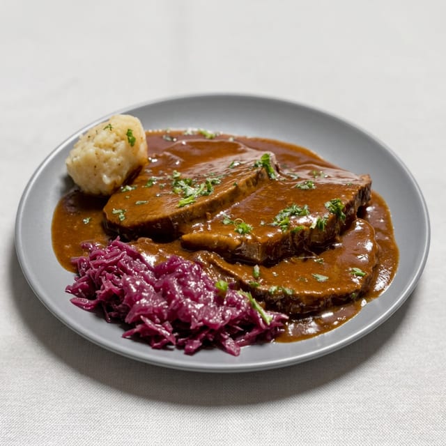 Sauerbraten "Dip" Sandwich.