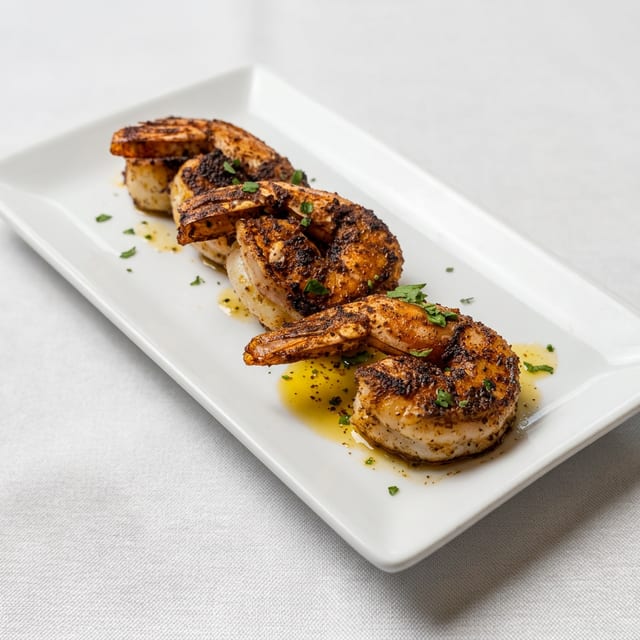 Blackened Shrimp.